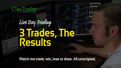 Live Day Trading - 3 Trades, The Results
