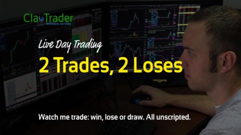 Live Day Trading - 2 Trades, 2 Loses