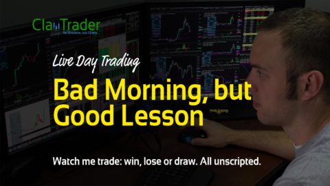 Live Day Trading - Bad Morning, but Good Lesson