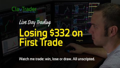Live Day Trading - Losing $332 on First Trade