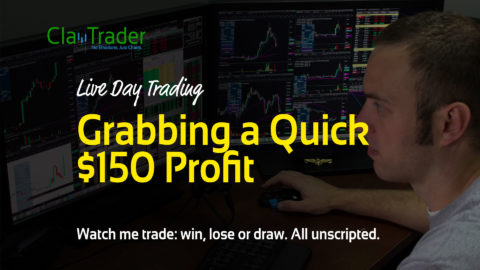 Live Day Trading - Grabbing a Quick $150 Profit