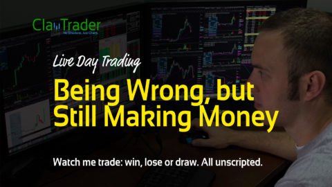 Live Day Trading - Being Wrong, but Still Making Money