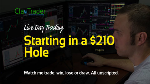 Live Day Trading - Starting in a $210 Hole
