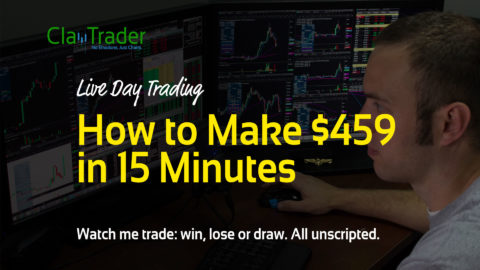 Live Day Trading - How to Make $459 in 15 Minutes