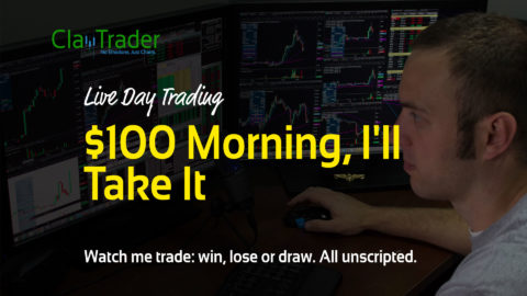 Live Day Trading - $100 Morning, Ill Take It