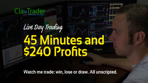 Live Day Trading - 45 Minutes and $240 Profits