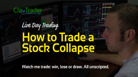 Live Day Trading - How to Trade a Stock Collapse