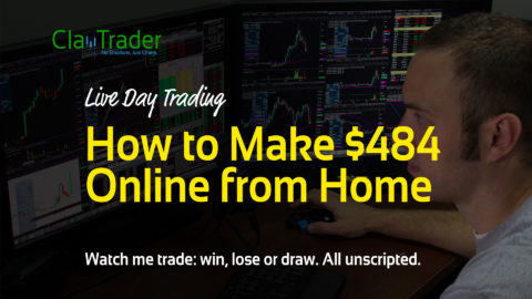 Live Day Trading - How to Make $484 Online from Home
