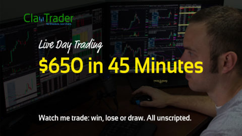 Live Day Trading - $650 in 45 Minutes