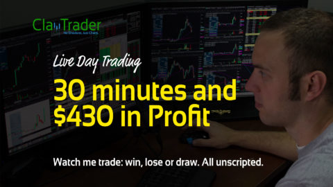 Live Day Trading - 30 minutes and $430 in Profit