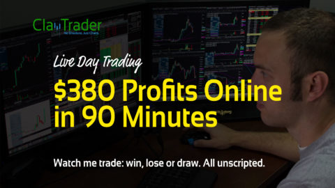 Live Day Trading - $380 Profits Online in 90 Minutes