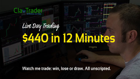 Live Day Trading - $440 in 12 Minutes