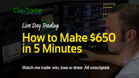 Live Day Trading - How to Make $650 in 5 Minutes