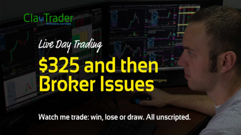 Live Day Trading - $325 and then Broker Issues