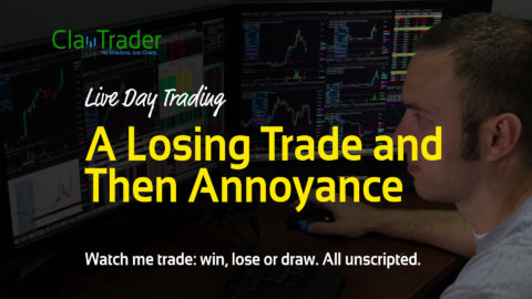 Live Day Trading: A Losing Trade and Then Annoyance
