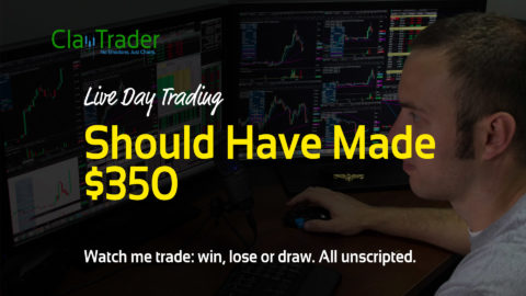 Live Day Trading - Should Have Made $350