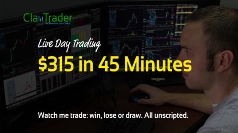 Live Day Trading - $315 in 45 Minutes