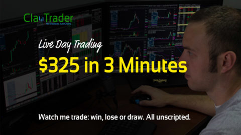 Live Day Trading - $325 in 3 Minutes