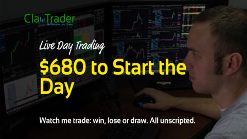 Live Day Trading - $680 to Start the Day