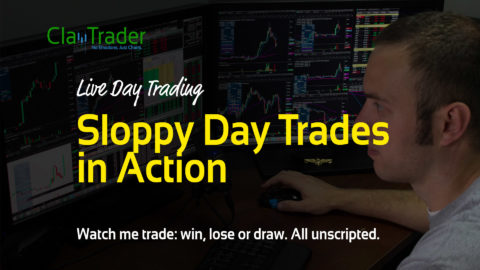 Live Day Trading: Sloppy Day Trades in Action