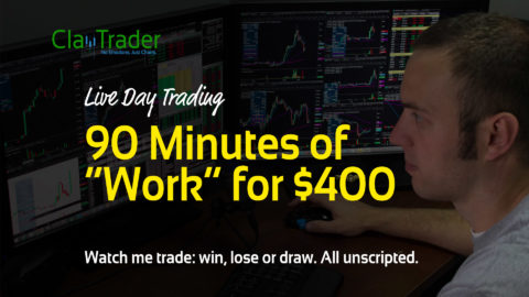 Live Day Trading – 90 Minutes of “Work” for $400