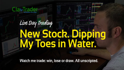Live Day Trading – New Stock. Dipping My Toes in Water.