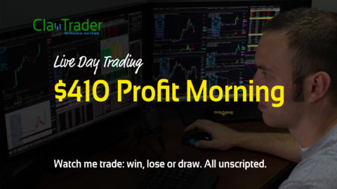 Live Day Trading: $410 Profit Morning