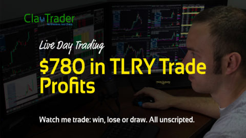 Live Day Trading – $780 in TLRY Trade Profits