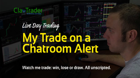 Live Day Trading – My Trade on a Chatroom Alert