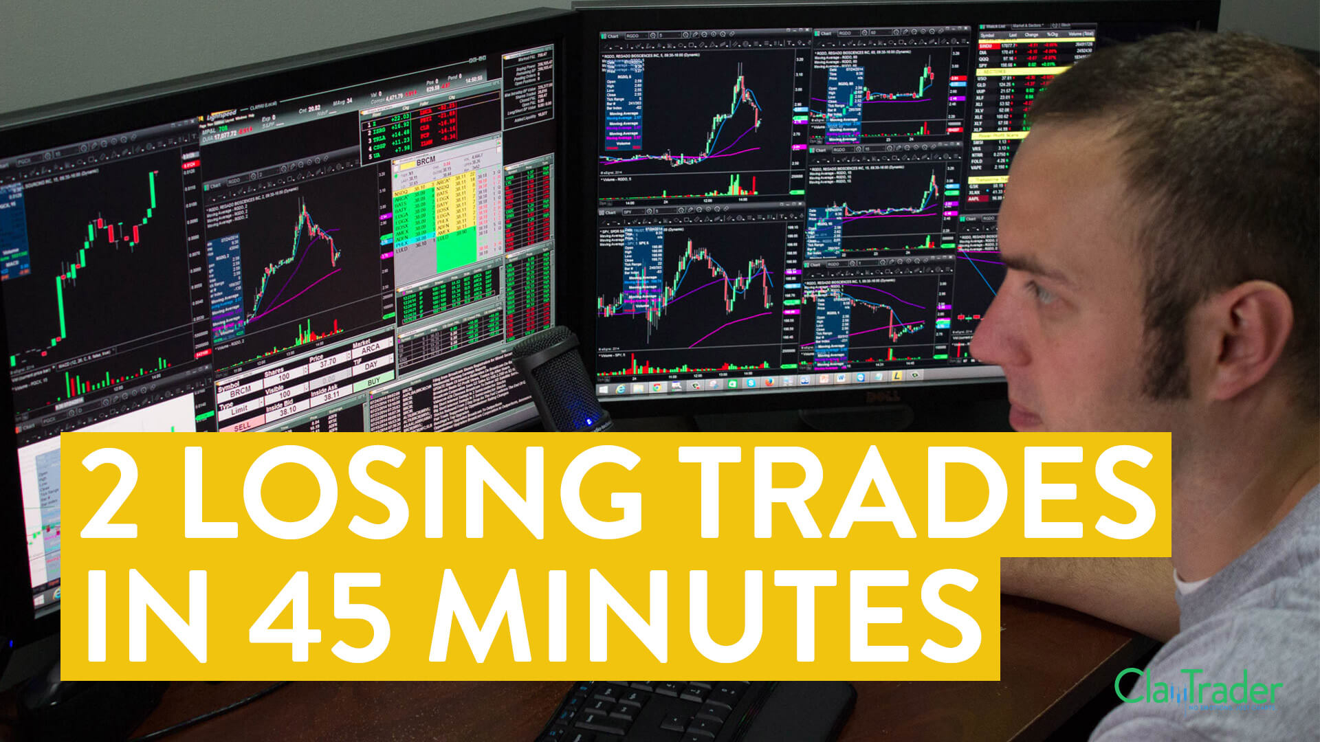 [LIVE] Day Trading | 2 Losing Stock Trades in 45 Minutes ...
