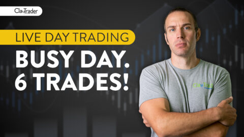 [LIVE] Day Trading | Busy Day. 6 Trades!