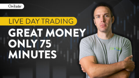 [LIVE] Day Trading | Great Money for 75 Minutes of “Work”!